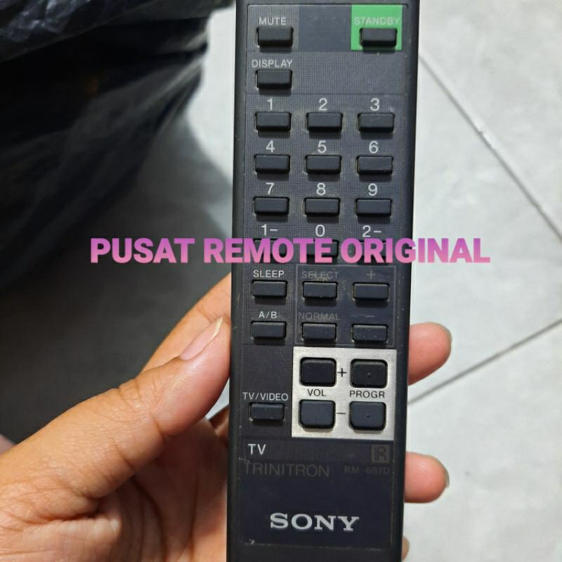 REMOTE REMOT TV SONY TRINITRON RM-687D ORIGINAL ASLI