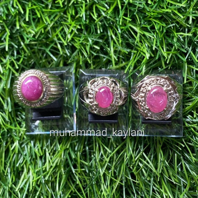 cincin batu akik ruby birma (N)