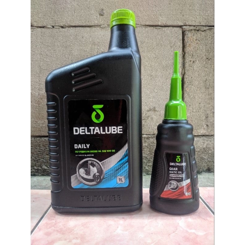 Paket Oli Deltalube Matic 10w 30 1 LITER + Oli Gardan Deltalube 120ml