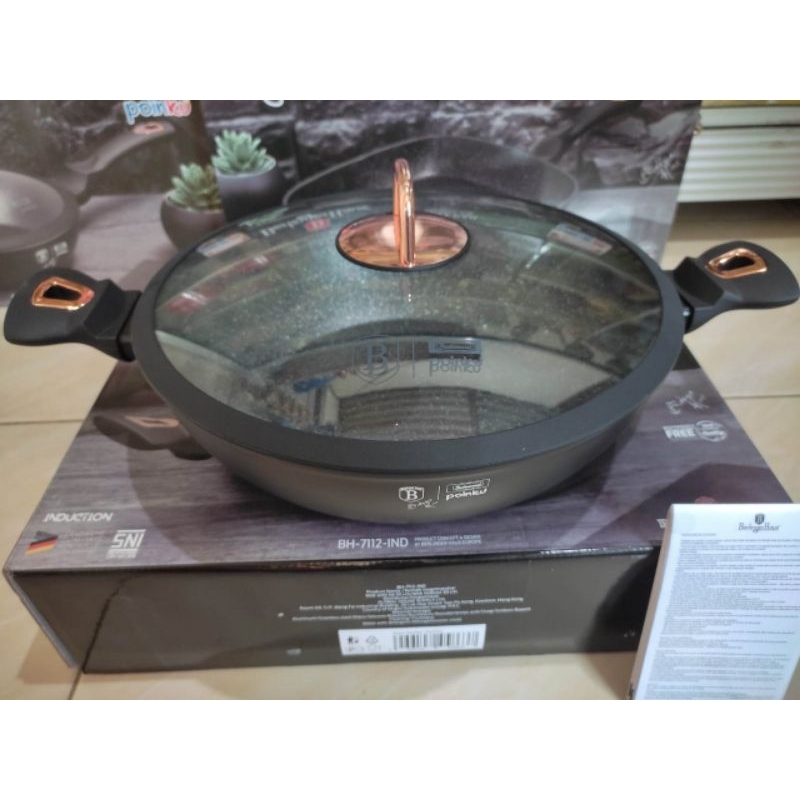 BERLINGER HAUS/WOK WITH LID/DEEP FRYPAN WITH LID
