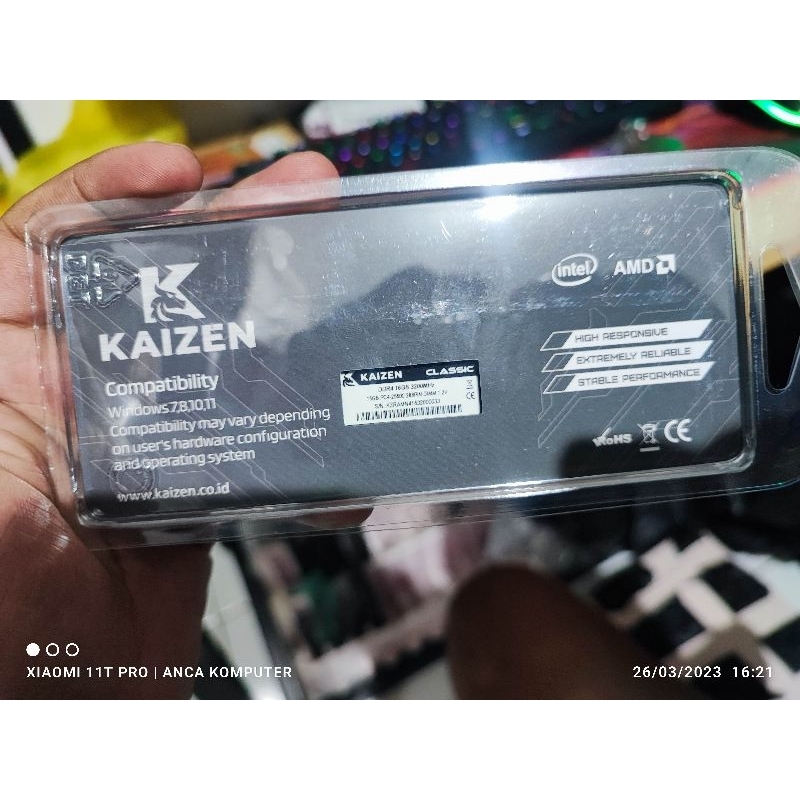 ram 16gb ddr4 kaizen 3200 mhz