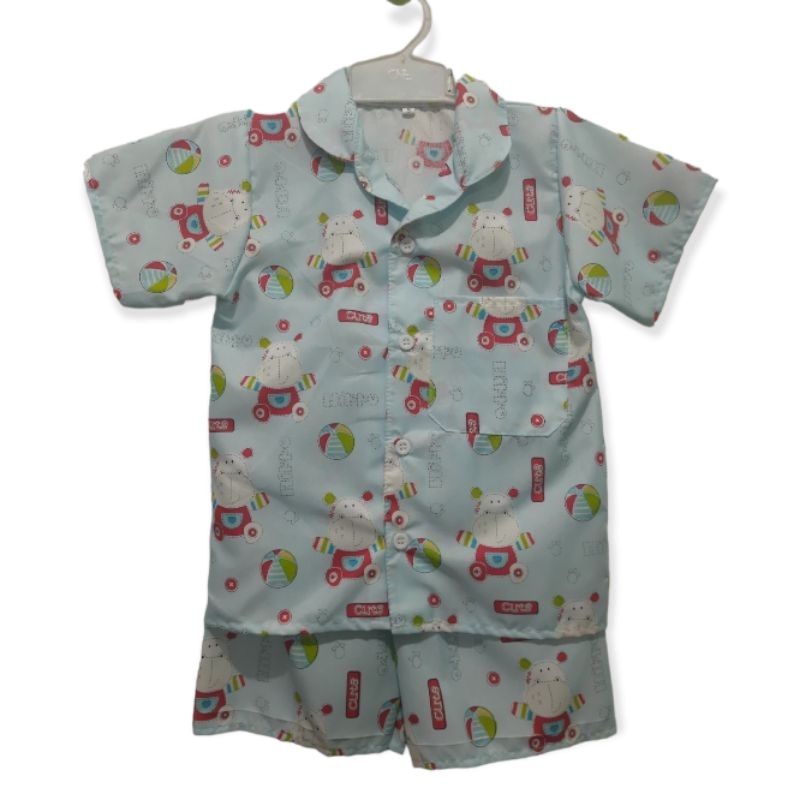 piyama anak karakter 1-11 tahun celana pendek