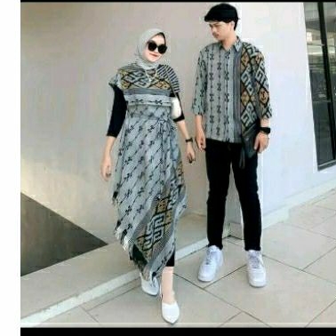 couple tenun etnik fashion baju tenun jepara baju pesta cp17