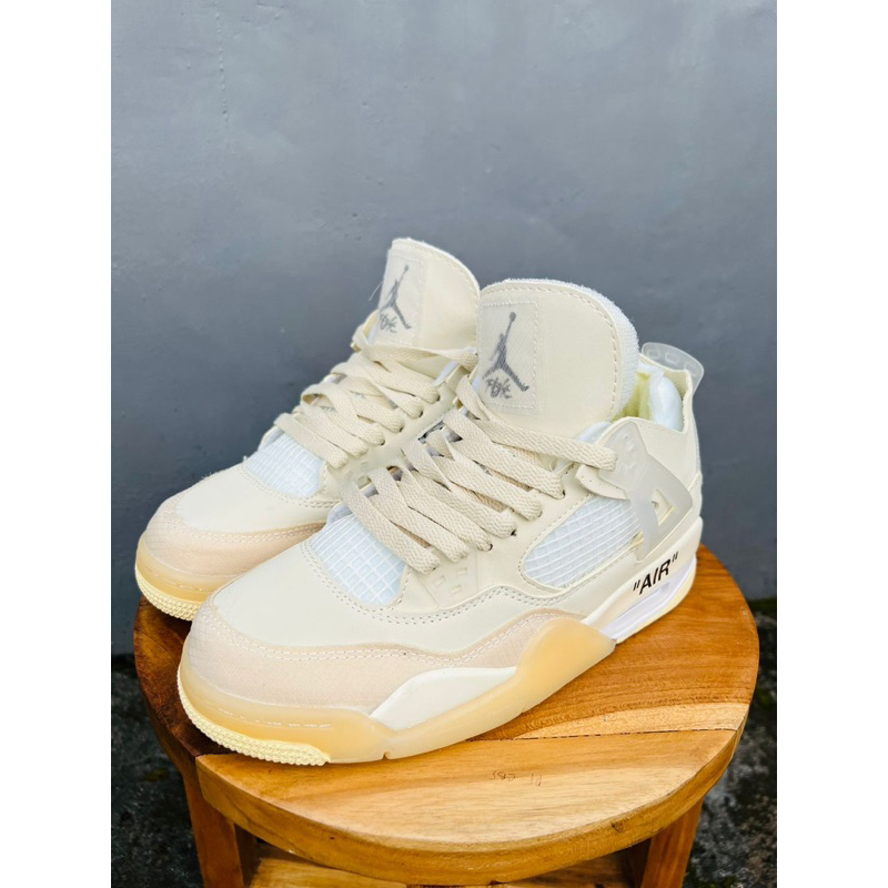 Air Jordan 4 off white Sail
