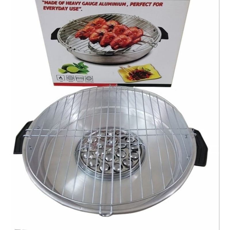 STEELE ,  HAPPY GRILL, panggangan , alat panggang  sate stainless steell