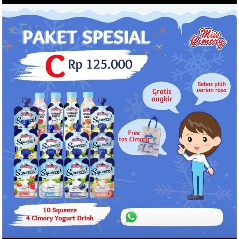 

Paket murah meriah Special Cimory Yogurt dan squeeze