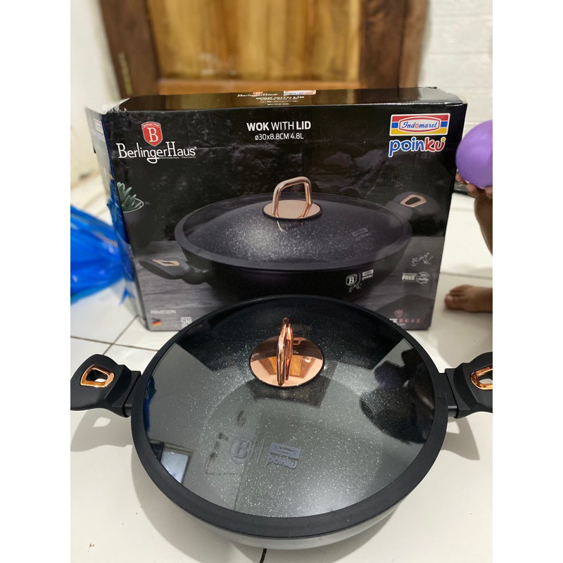 BERLINGER HAUS WOK WITH LID 30cm