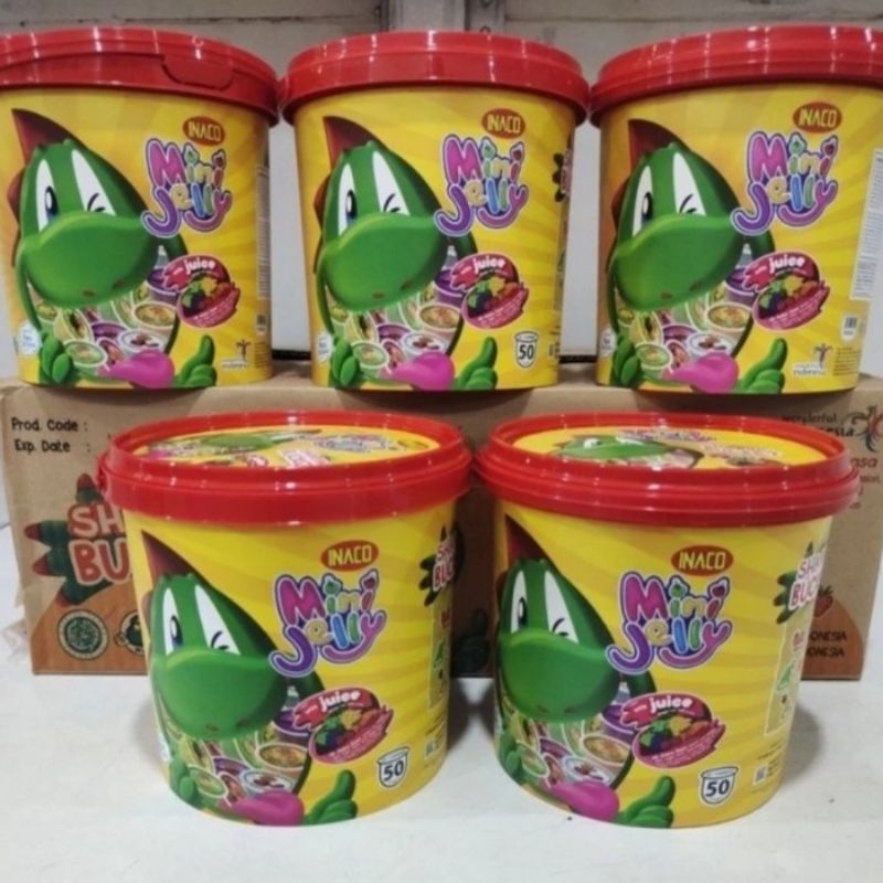 

INACO Mini Jelly sharing bucket ember, Ager isi 50 pcs Cocok utk berbagi b