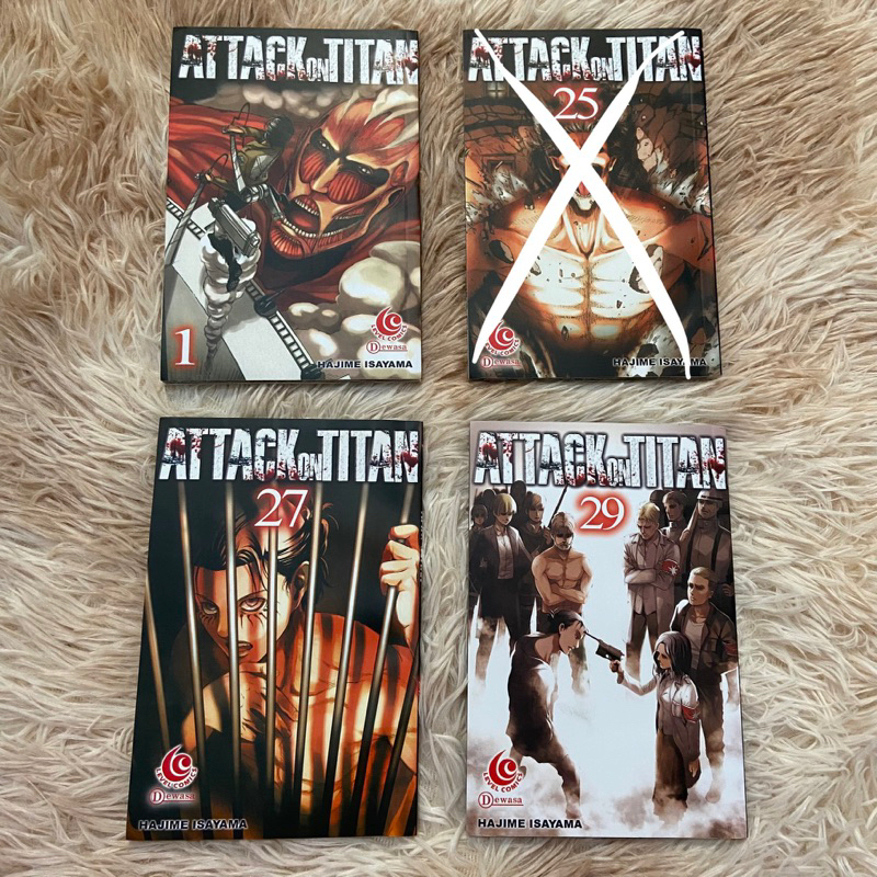 Preloved Komik/Manga ATTACK ON TITAN 1 27 29