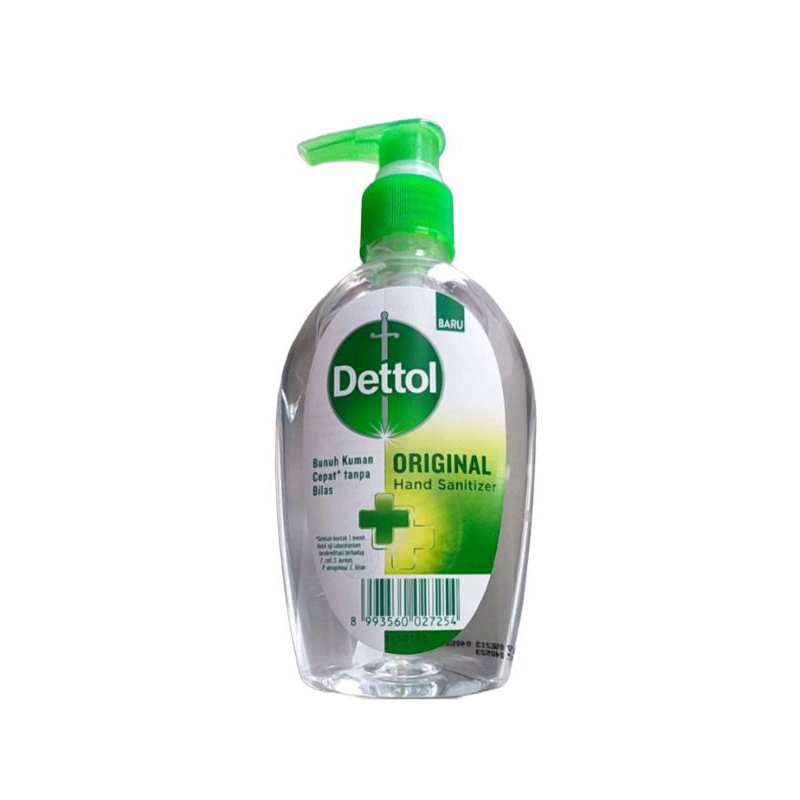 Dettol Hand Sanitizer Pump 200ml [ Botol Bulat ]