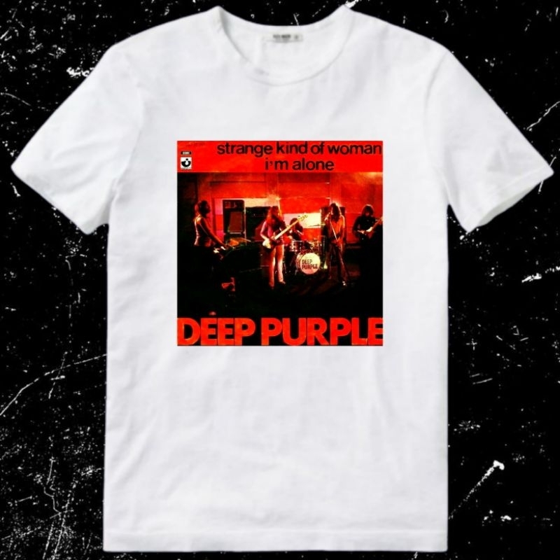 Kaos Baju Tshirt Pria Laki Cowok Cewek Perempuan Unisex Dewasa Band Deep Purple Fireball Burn Stormb