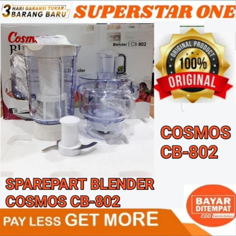 Sparepart Gelas jus + Chopper Blender Cosmos CB -802 Cosmos Blenz CB 802