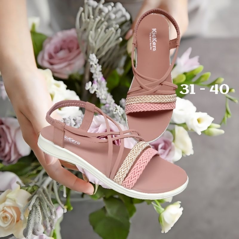 sandal anak cewek terbaru sandal tali anak cewek kekinian sendal tali belakang anak terbaru