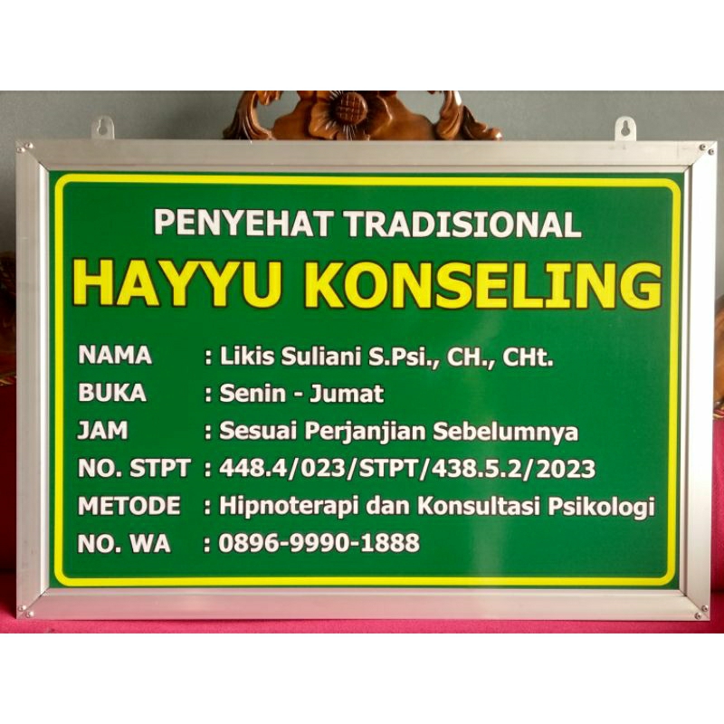 

Papan Nama Lis Alumunium Praktek Dokter Bidan Apotek Perawat Sekolah Mesjid Toko Mushola
