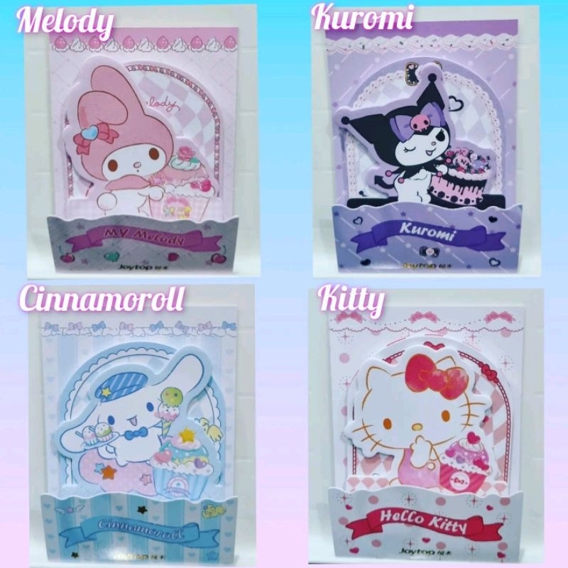 

sticky notes melody kitty kuromi cinnamoroll