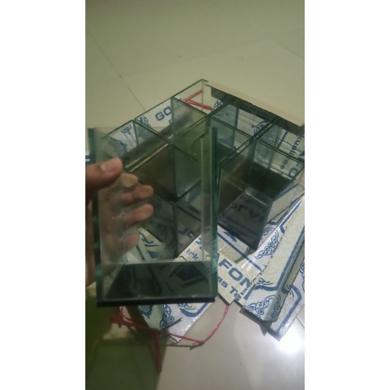 Aquarium Ikan Cupang / Soliter Cupang Hias 10x10x15