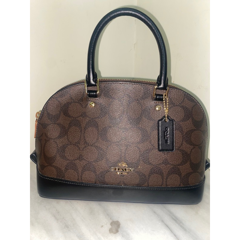 coach mini sierra signature mahogany (preloved)