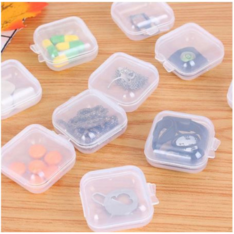 Kotak Mini Kecil / Tempat Perhiasan Anting Memory Card Earppug / Kotak Plastik Serbaguna / Mini Box