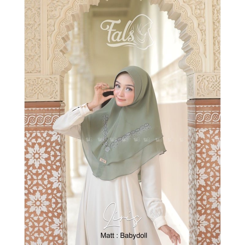 [ Ori Fals ] LIRIS••hijab instan payet••hijab instan ceruty babydoll