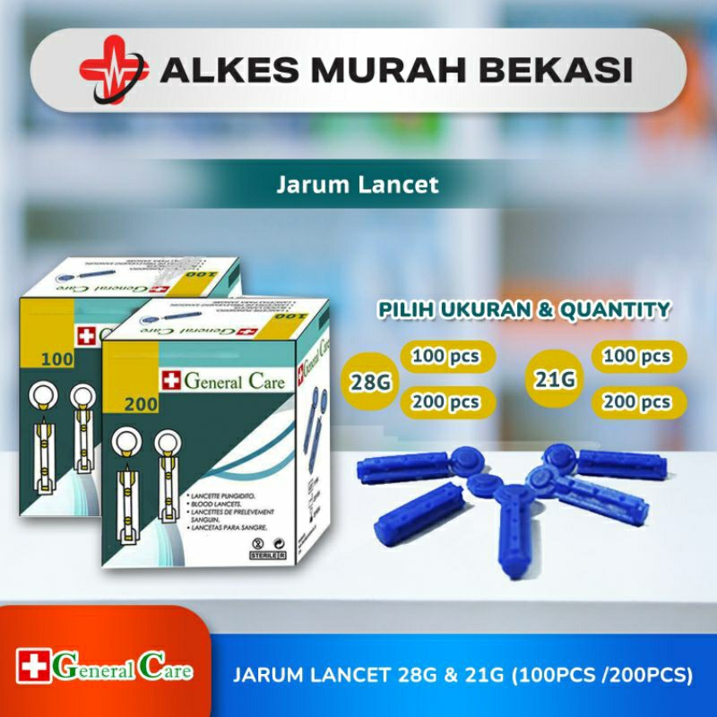 GENERAL CARE Blood Lancet 28G 100pcs/box