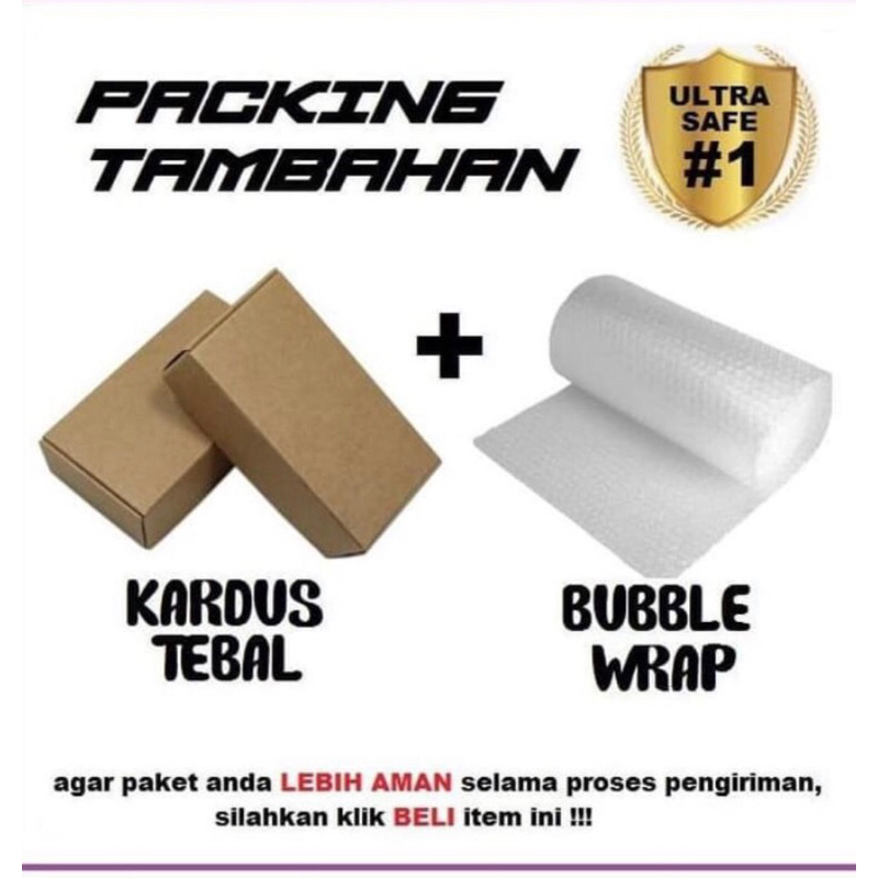 

PACKING BUBBLE DAN DUS TAMBAHAN PACKING TAMBAHAN