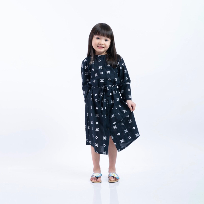 Tunik Anak perempuan Cap kawung Katun- Batik HandMade