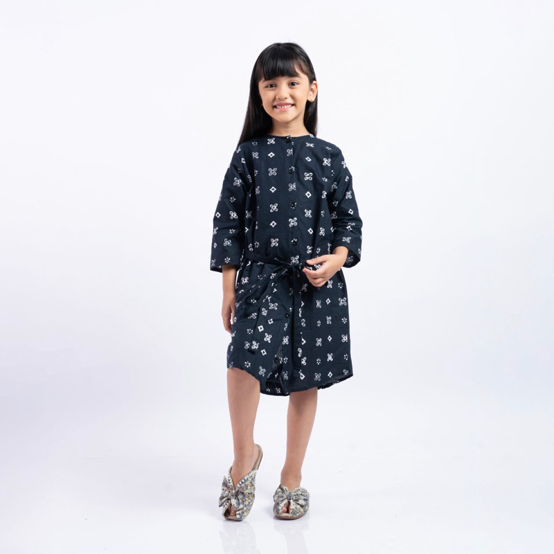 Tunik Anak perempuan Cap kawung Katun- Batik HandMade