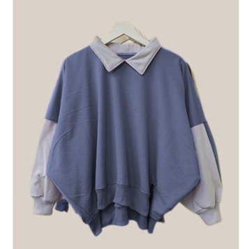 Kerah Batwing XXXL Sweater Oversize | Sweater Basic Oblong Wanita Bigsize