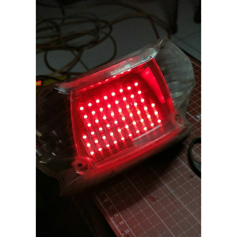 stop lamp lampu rem belakang full led yamaha mio smile sporty mode redup terang super terang