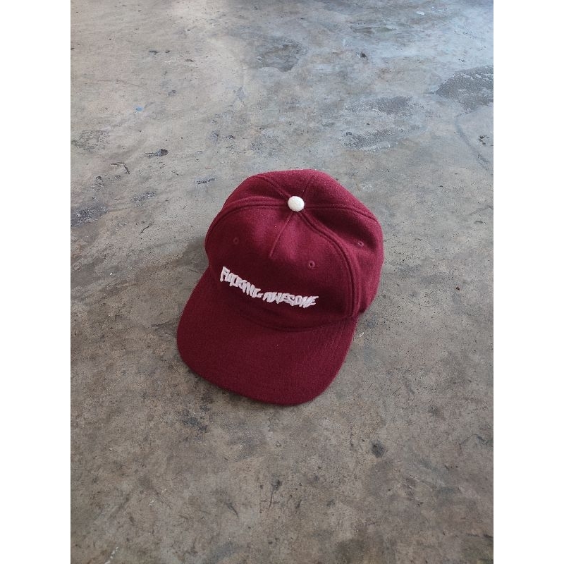 Fucking Awesome Classic Logo Burgundy Wool