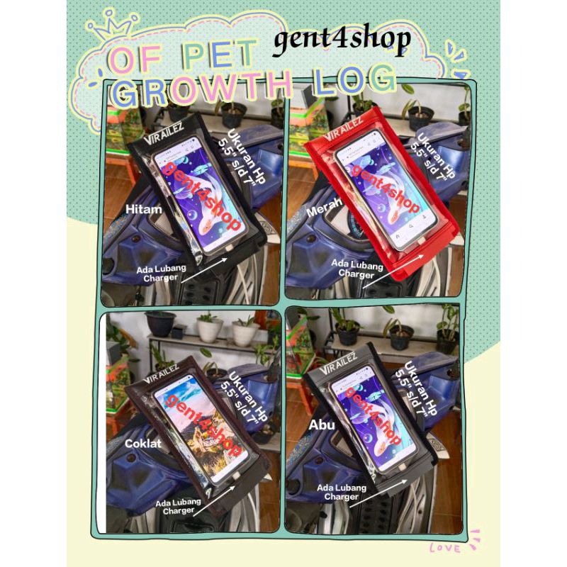 TERBARU HOLDER HP MOTOR ADA LUBANG CAS HOLDER LAYAR SENTUH HOLDER OJOL PELINDUNG HP BAHAN KULIT