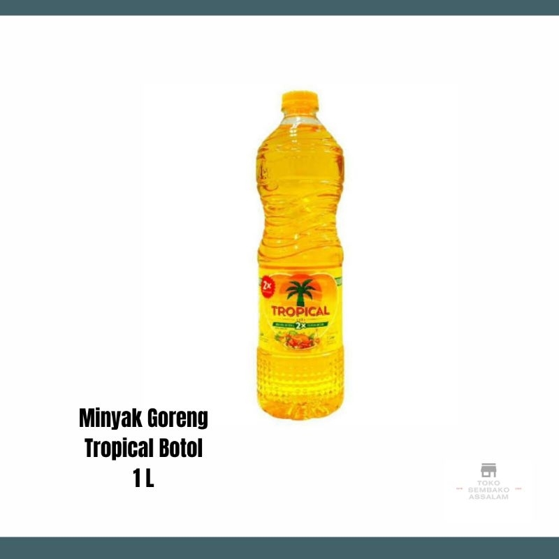 Minyak Goreng Tropical Botol 1 L / Minyak goreng tropical / Minyak tropical botol / Minyak goreng 1 