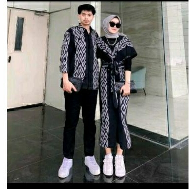 couple baju lebaran set couple baju tenun dress lebaran baju tenun terbaru laris cp32