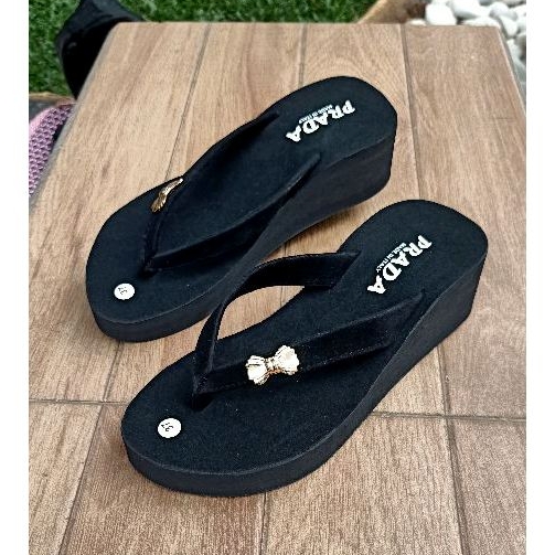 Sendal Wanita Sandal Wedges Jepit Beludru Sandal Spon Sendal Cewek  Sandal Wanita Sendal Jepit Kekinian Sandal Jepit Spon