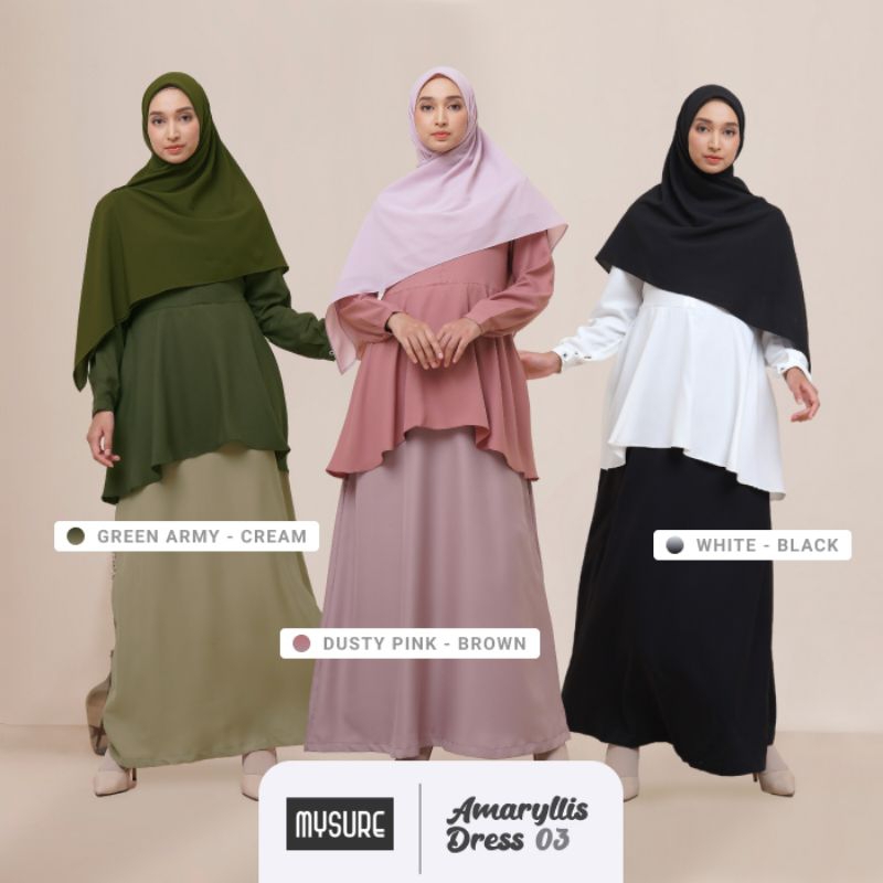 Amaryllis dress 03 MYSURE / Gamis dewasa MYSURE / Gamis MYSURE promo