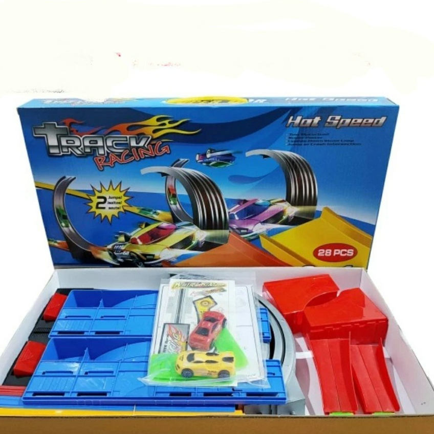 TRACK RACING mainan mobil balap arena hot wheels 2 Jalur MOUT-247