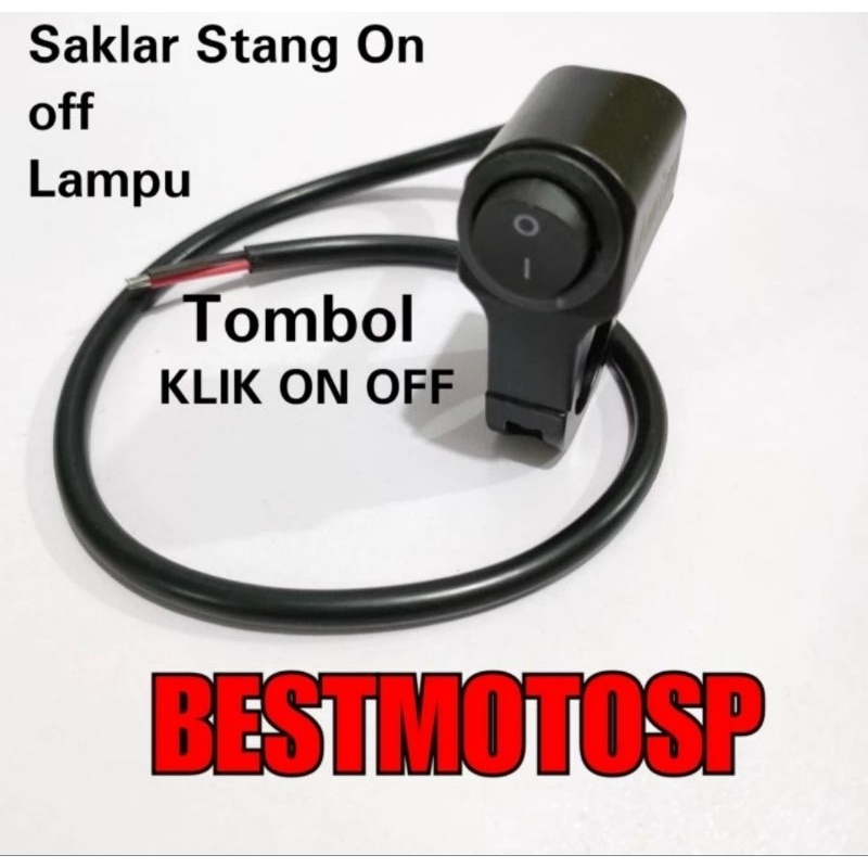 Saklar on off lampu tombol saklar on off stang universal motor saklar domino 2 tombol