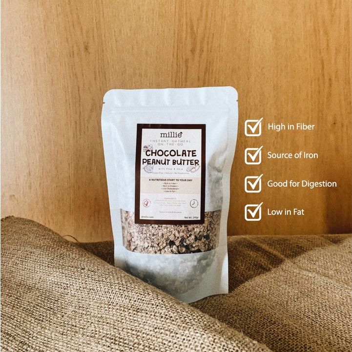 

QH INSTANT OATMEAL - Chocolate Peanut Butter (pouch)