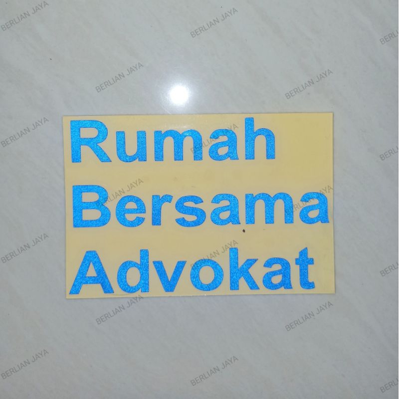 

Stiker Peradi RBA Rumah Bersama Advokat Luhut Pangaribuan