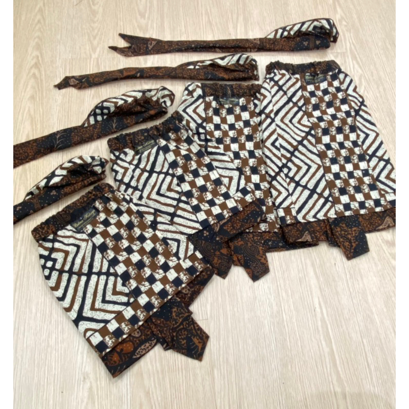 set saput udeng anak batik indigo