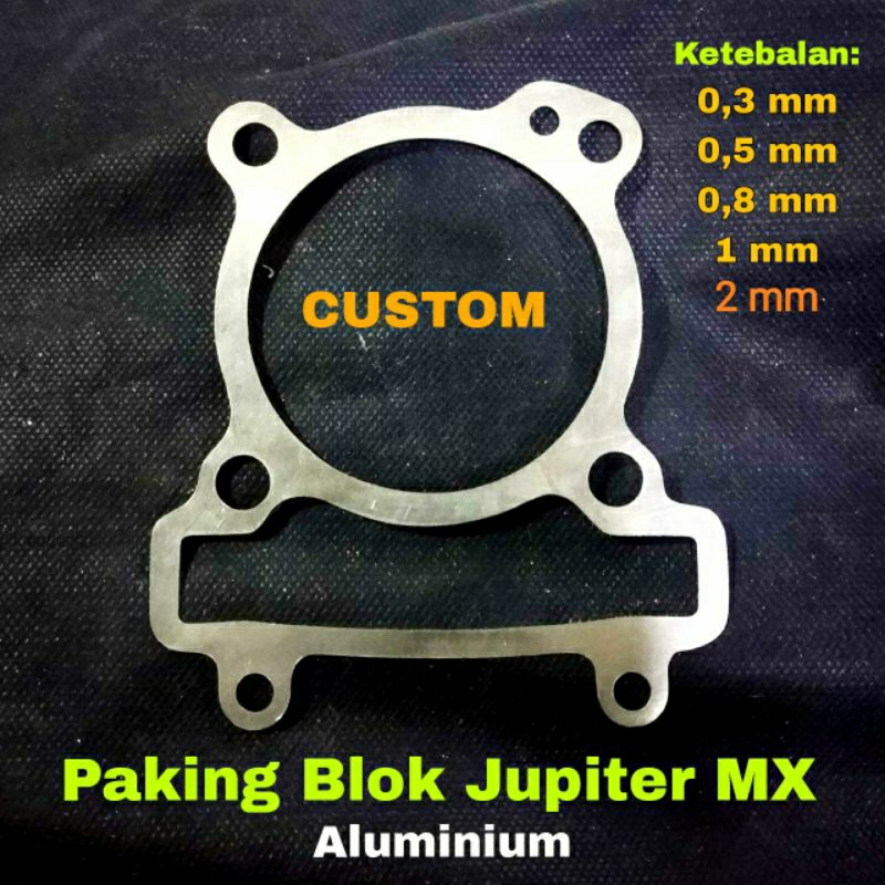 Paking Perpak Blok Jupiter MX Almunium / Gasket Packing MX King Almu