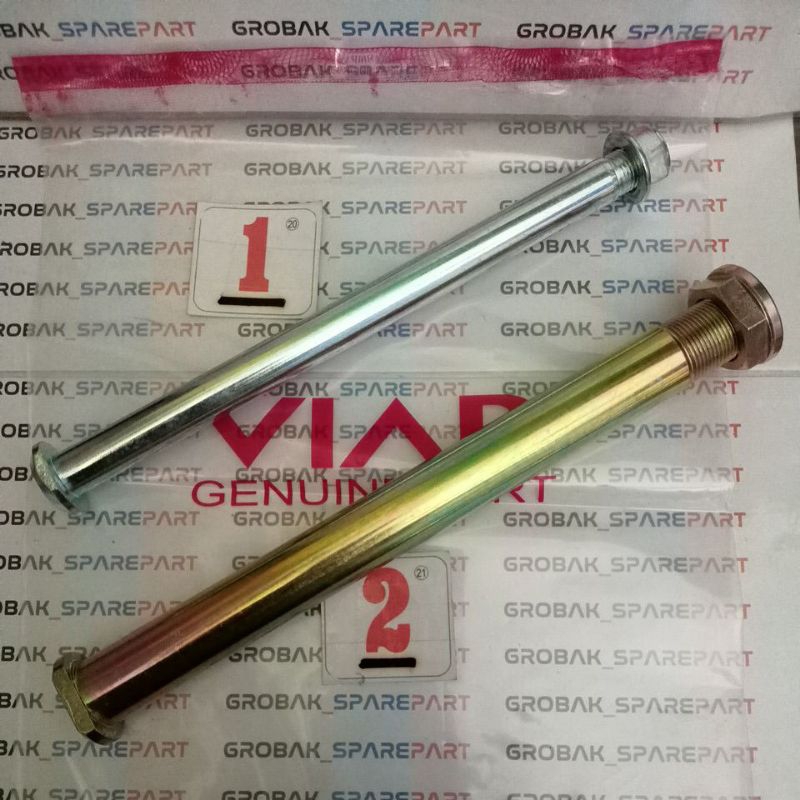 Axle AS (1 Biji, pilih; Swing Arm/Rear Wheel) Viar Trail Cross X 250SF, Original