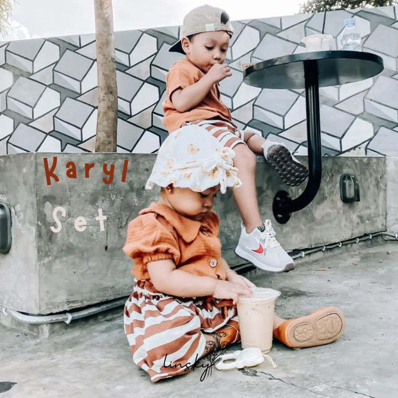 LINSKY BABY - Karyl Set Setelan Anak Couple