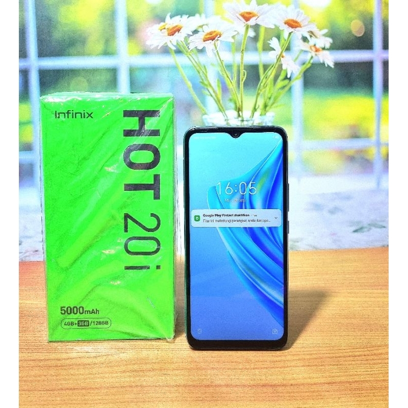 Infinix Hot 20i Ram 4/128gb Fullset Garansi Panjang