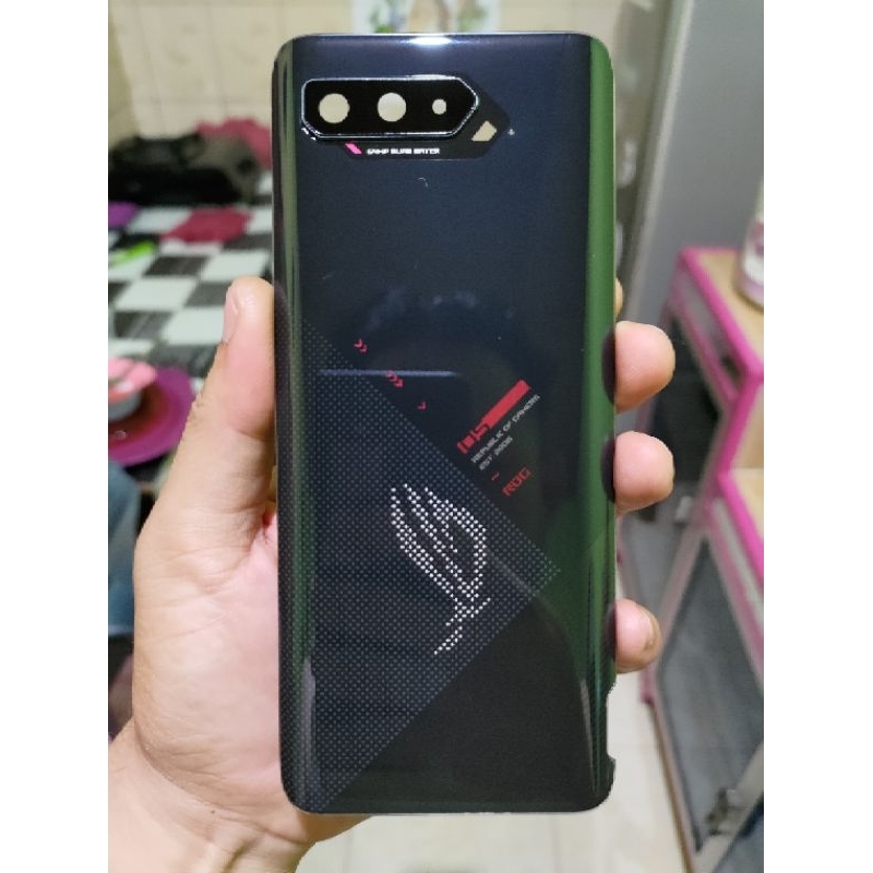 backdoor Asus ROG Phone 5 Hitam Original Bekas