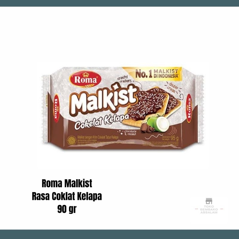 

Roma Malkist Cracker Rasa Coklat Kelapa / Kraker Roma Malkist Coklat Kelapa / Roma Malkist Coklat Kelapa