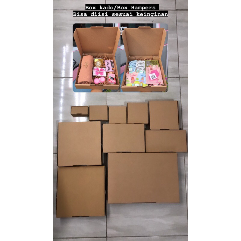 

BOX KADO/BOX HAMPERS LEBARAN/BOX MAKANAN/KOTAK KADO/KARDUS KADO/SERBAGUNA