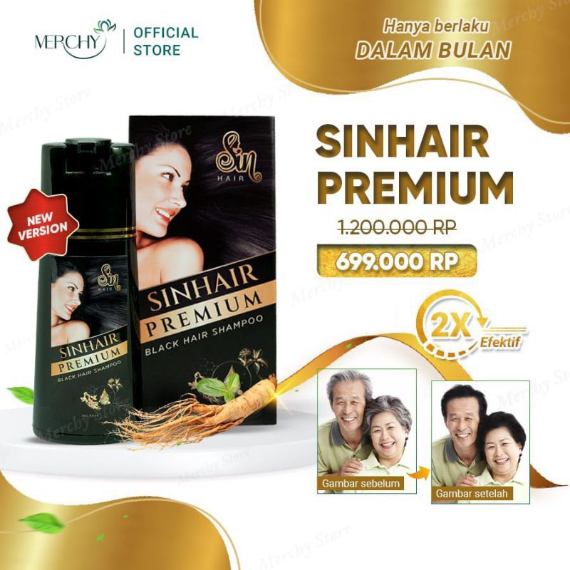 Shampo Sin Hair Premium Original Jepang No 1 Penghitam Rambut Cepat Washing Black Instan Sampo Shin 