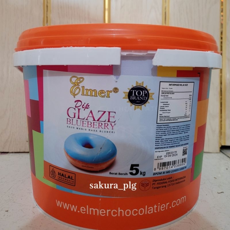 

[READY STOCK] ELMER DIP GLAZE BLUEBERRY REPACK 250gr
