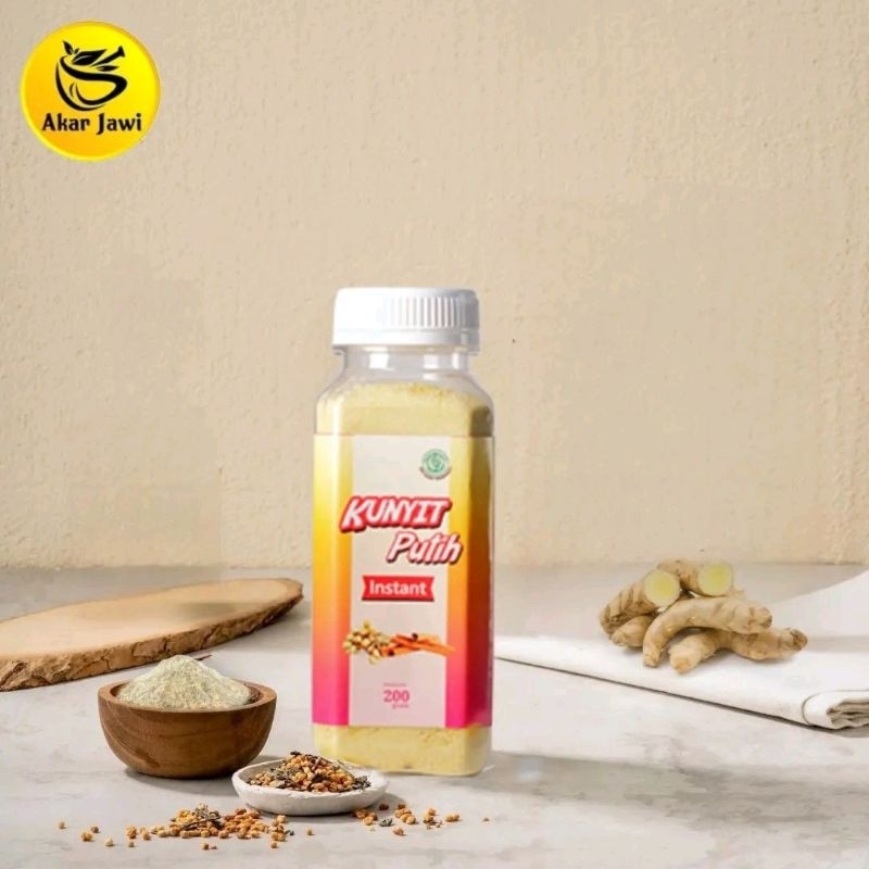 

Jamu Instan Sari kunyit putih | Minuman Bubuk Tradisional 200g | Akar Jawi